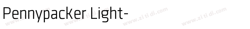 Pennypacker Light字体转换 Pennypacker Light字体转换